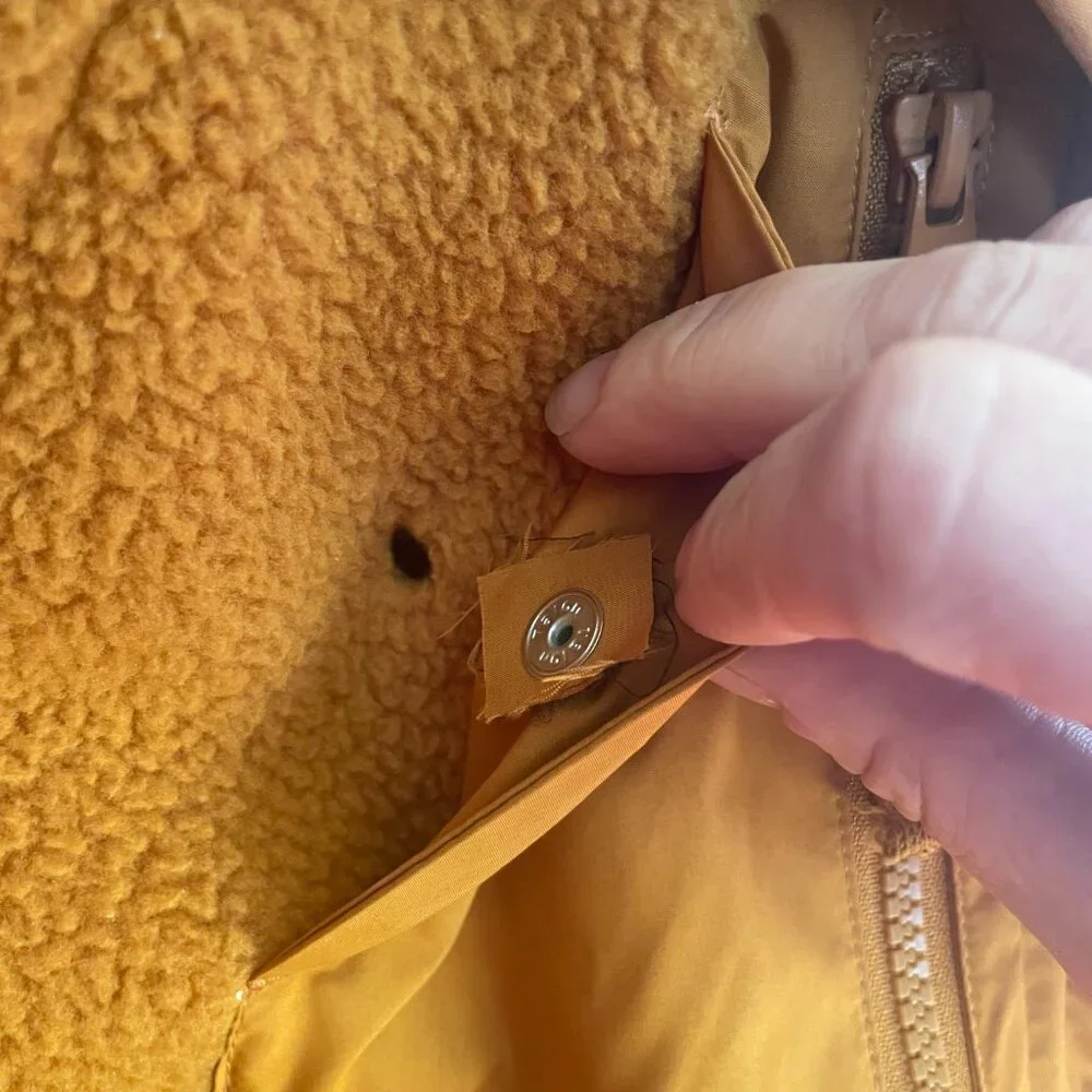 Free People Hit the Slopes Fleece Jacket in Russet Orange, Women's Small - Picture 6 of 6